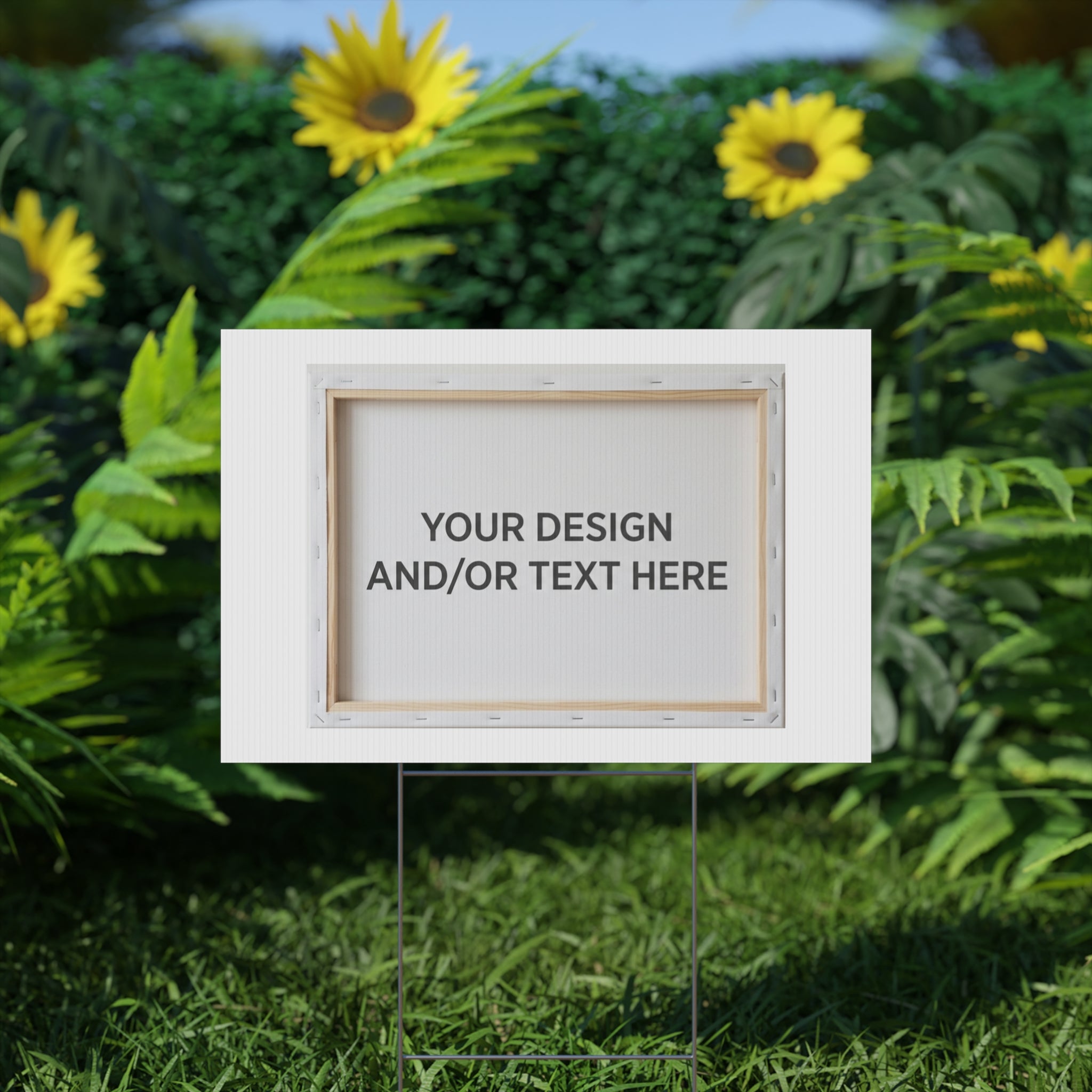 Custom Plastic Yard Sign – Personalized Outdoor Sign with Your Design or Text