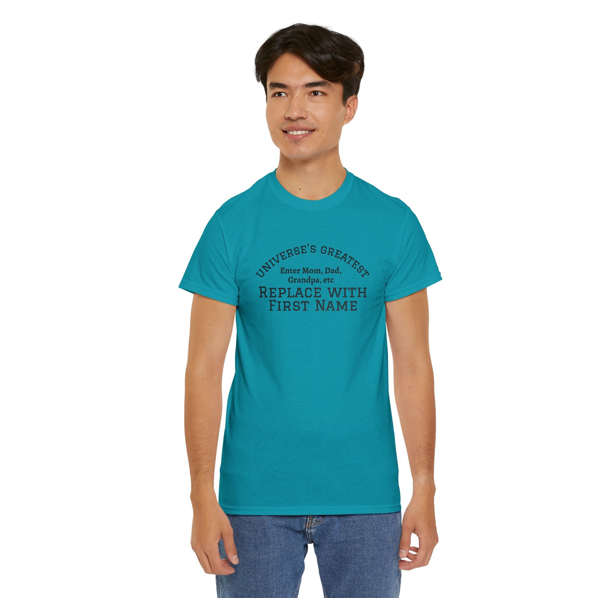 Universe's Greatest Mom, Dad, or More Personalized and Embroidered T-Shirt