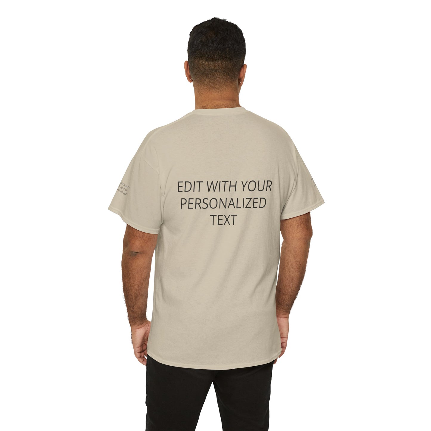 Fully Customizable Multi-Photo T-Shirt – Personalized Text & Image 5-Zone Tee