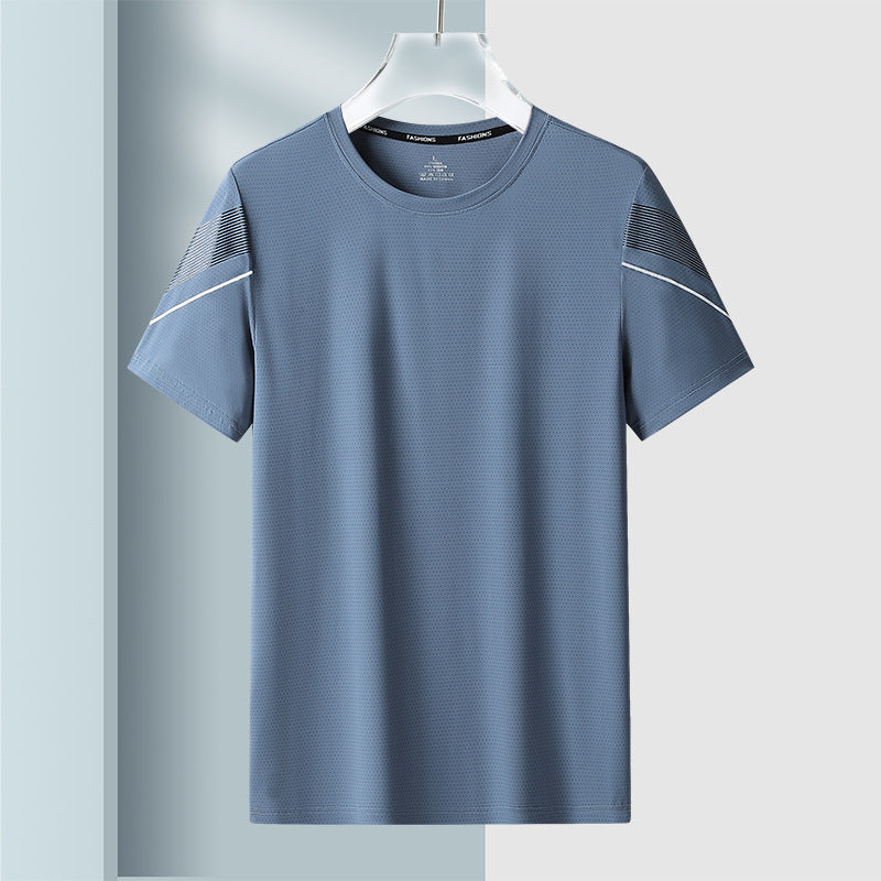 Men's Summer Loose Fit Moisture-Wicking T-Shirt - Free Shipping!