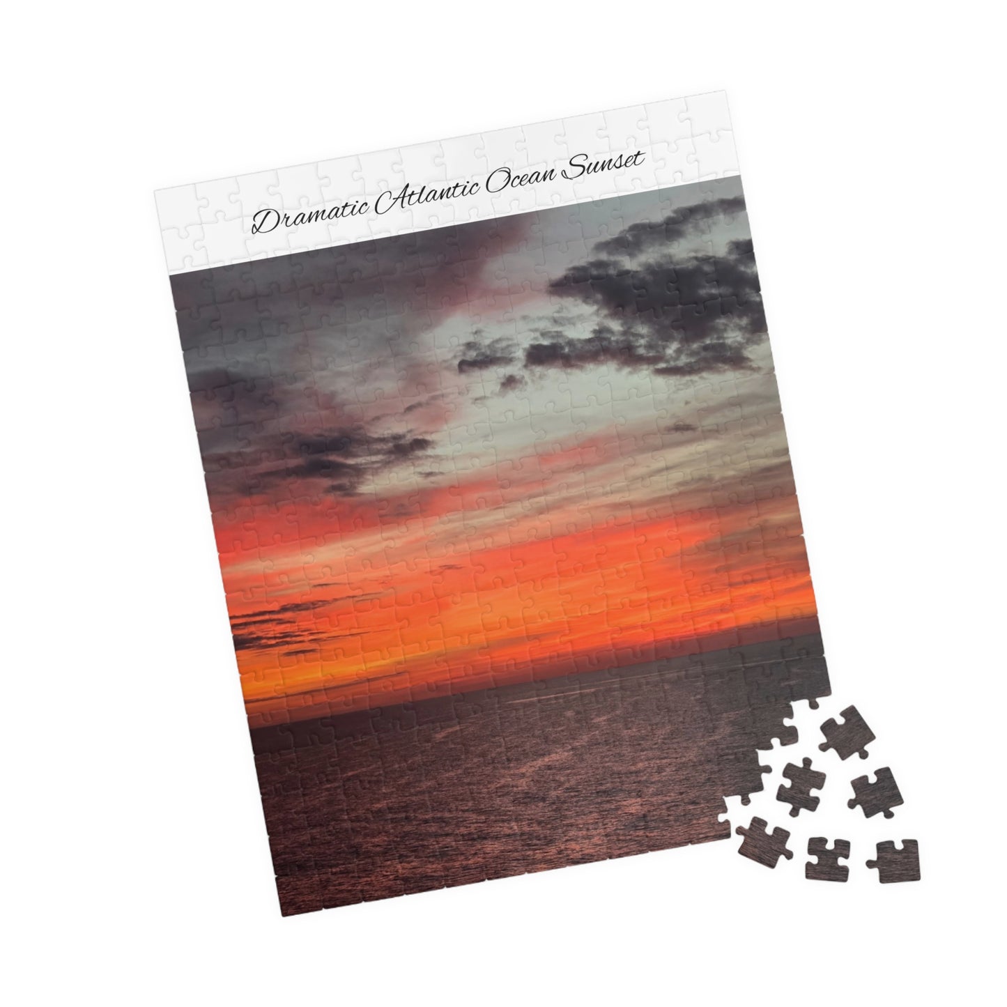 Atlantic Ocean Sunset Jigsaw Puzzle — Dramatic Seascape 110/252/520/1014-Piece