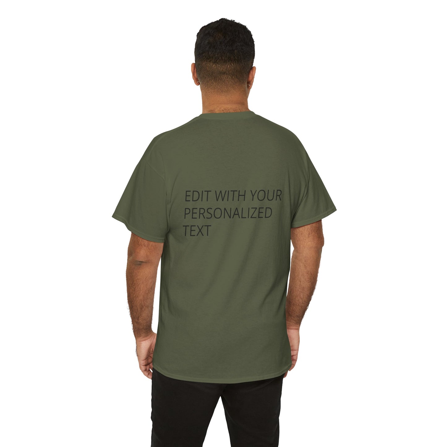 Fully Customizable Multi-Photo T-Shirt – Personalized Text & Image 2-Zone Tee