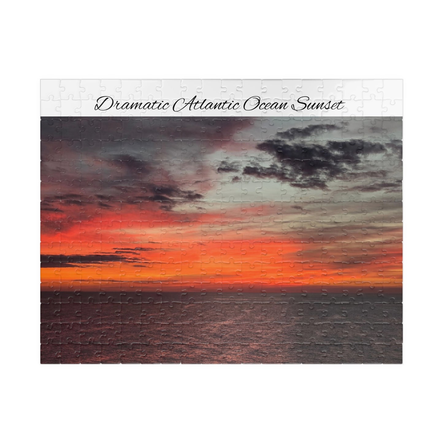 Atlantic Ocean Sunset Jigsaw Puzzle — Dramatic Seascape 110/252/520/1014-Piece