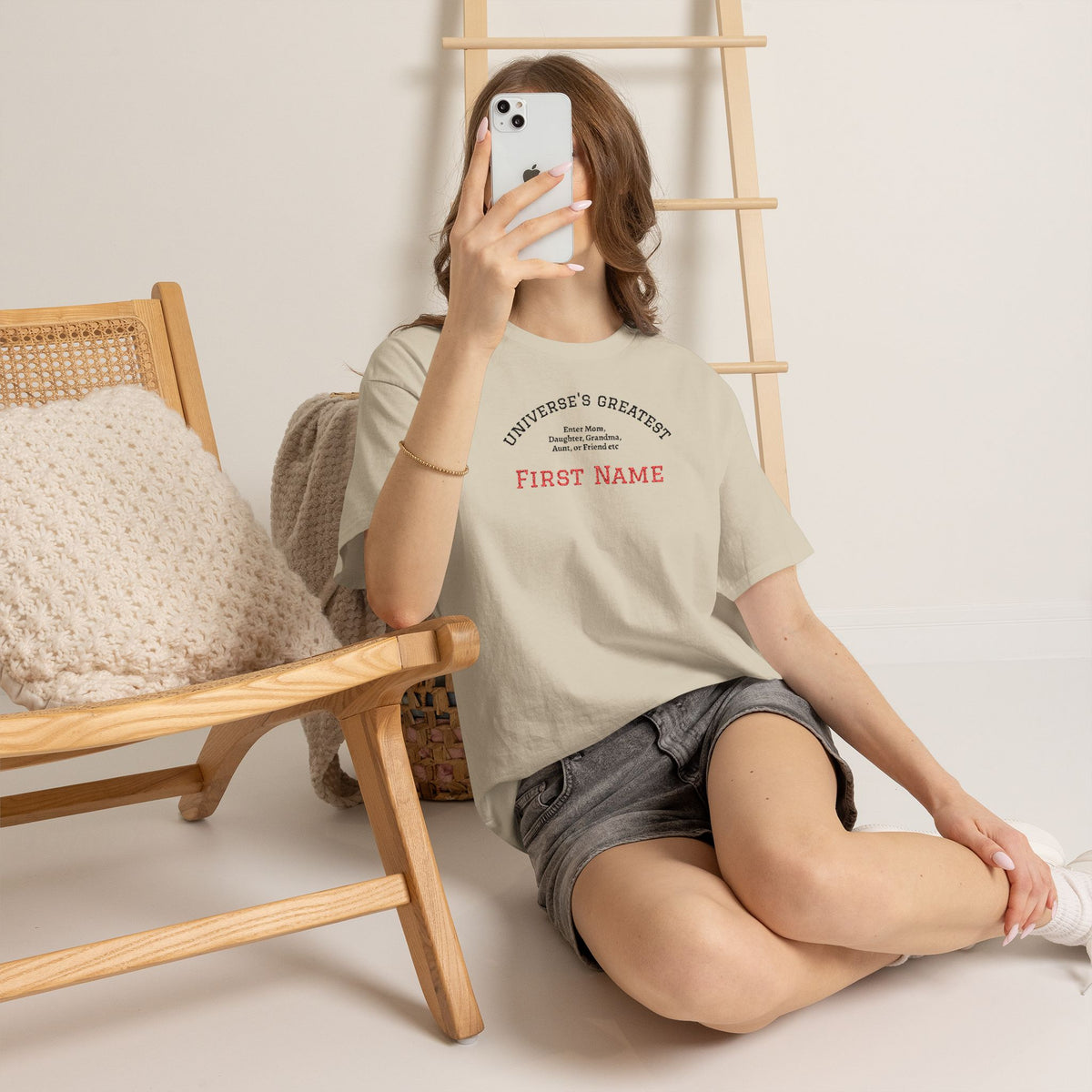 Embroidered "Universe's Greatest" Woman - Mom, Daughter, Grandma, Aunt or more - YOU DECIDE! - Personalized T-Shirt