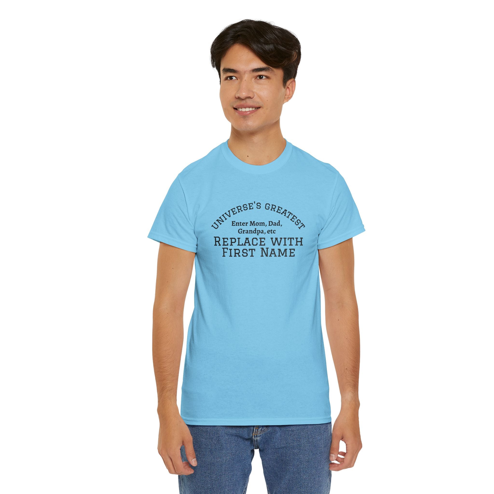 Universe's Greatest Mom, Dad, or More Personalized and Embroidered T-Shirt
