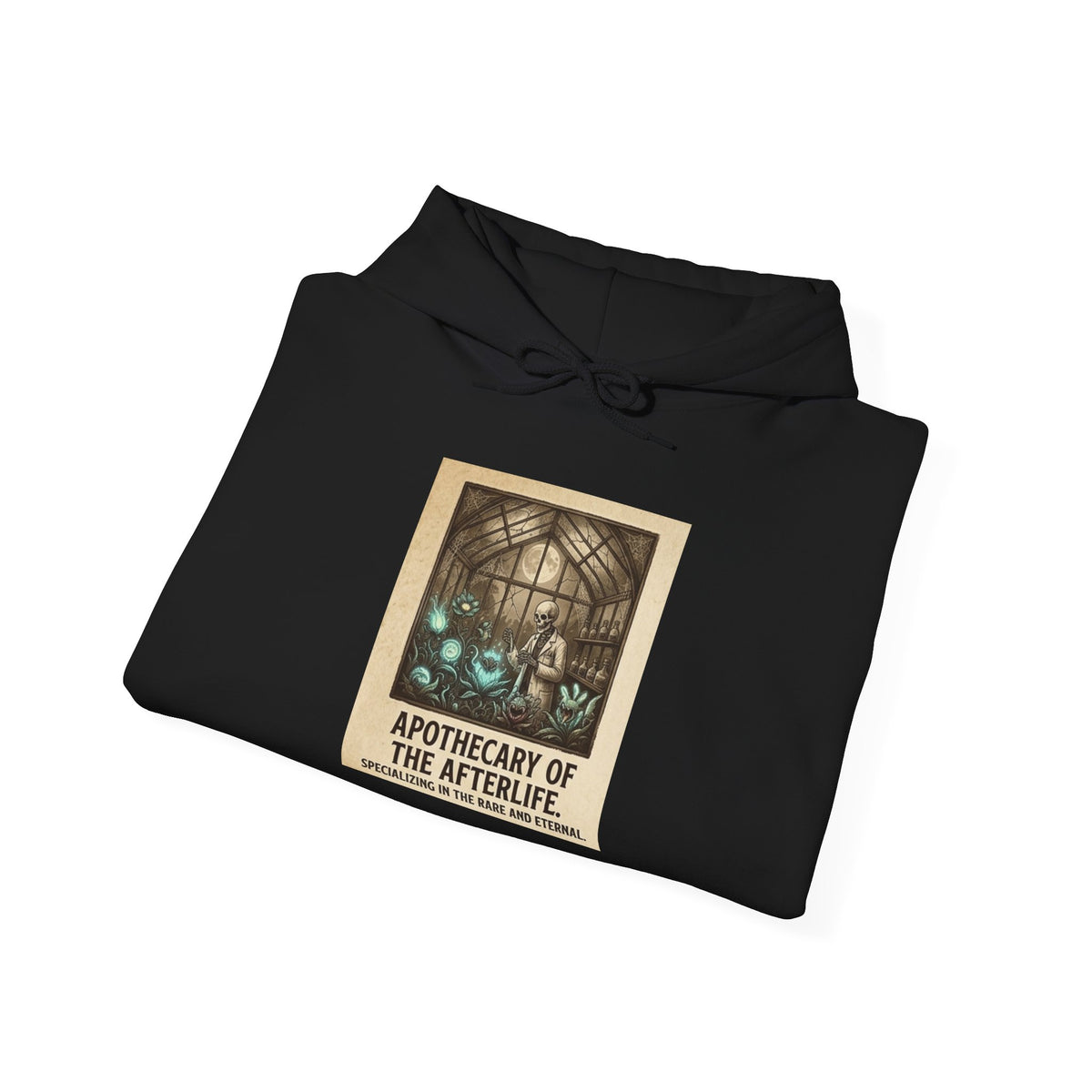 Apothecary of the Afterlife Hoodie – Gothic Vintage Potion Shop Sweatshirt