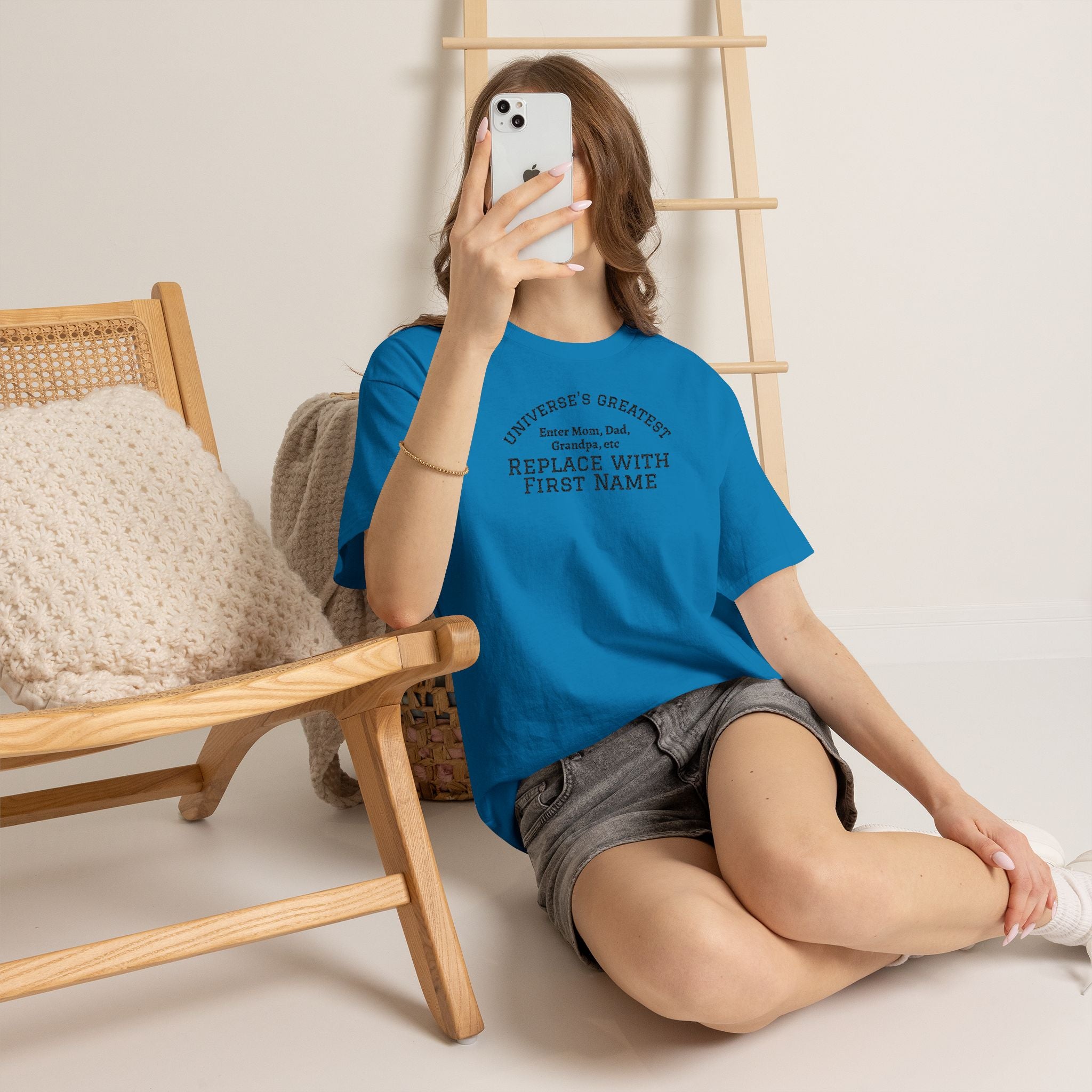 Universe's Greatest Mom, Dad, or More Personalized and Embroidered T-Shirt