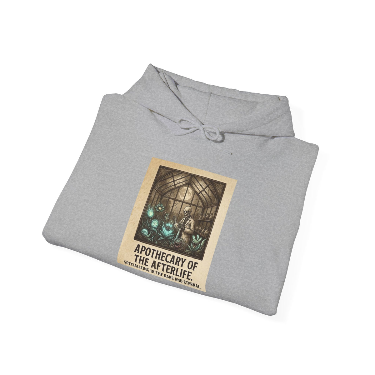 Apothecary of the Afterlife Hoodie – Gothic Vintage Potion Shop Sweatshirt