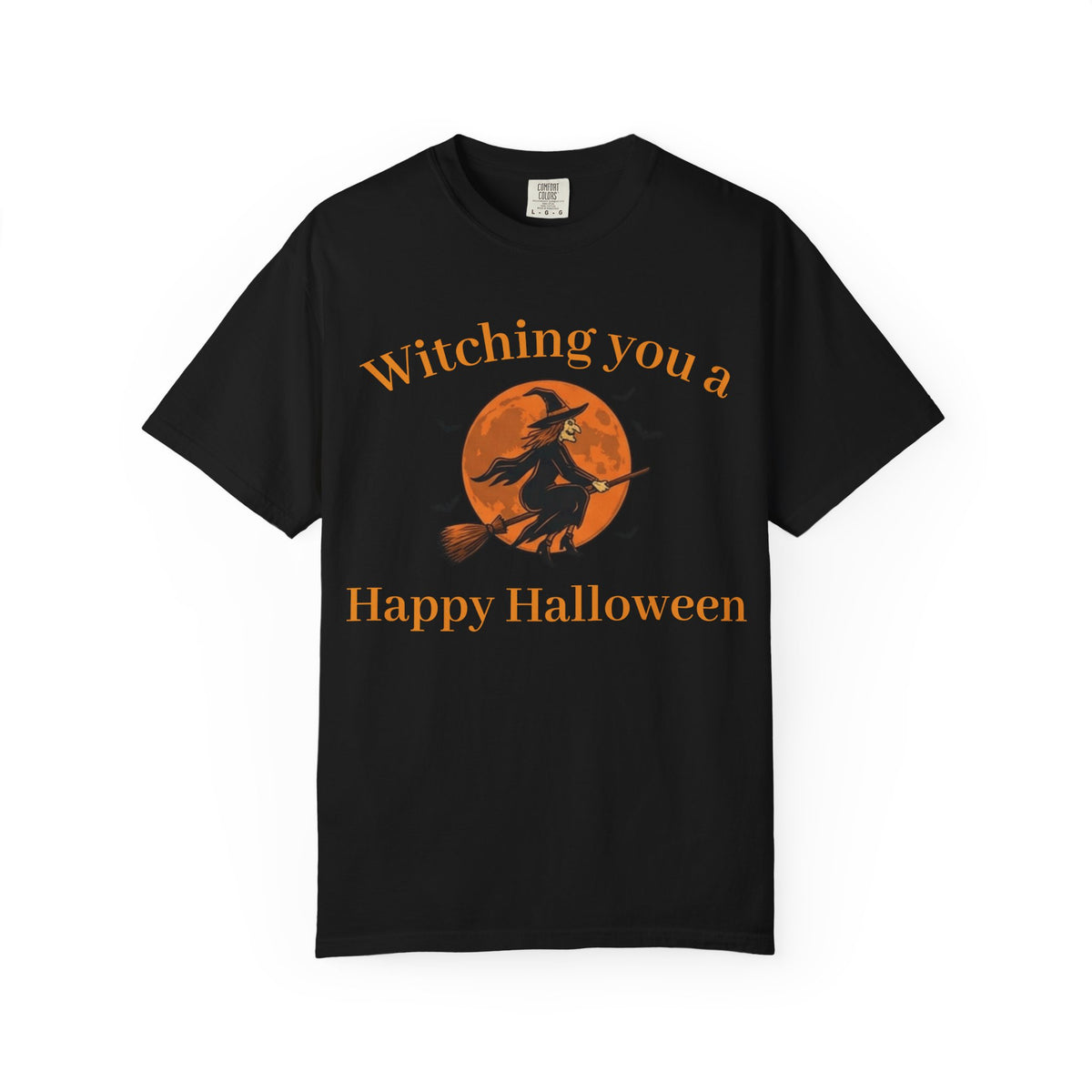 Halloween Witch T-Shirt — "Witching You a Happy Halloween" Graphic Tee