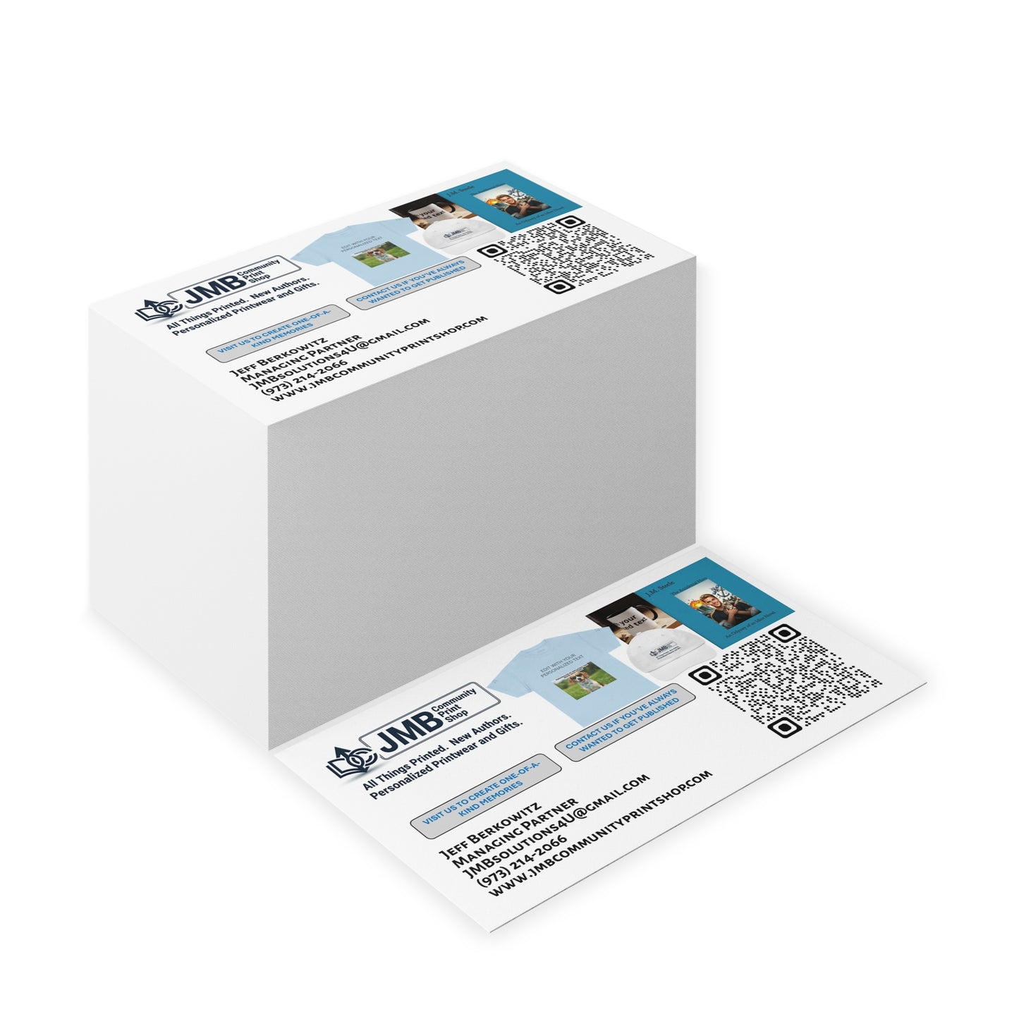 Custom QR Business Cards — Branded Print Cards for Businesses