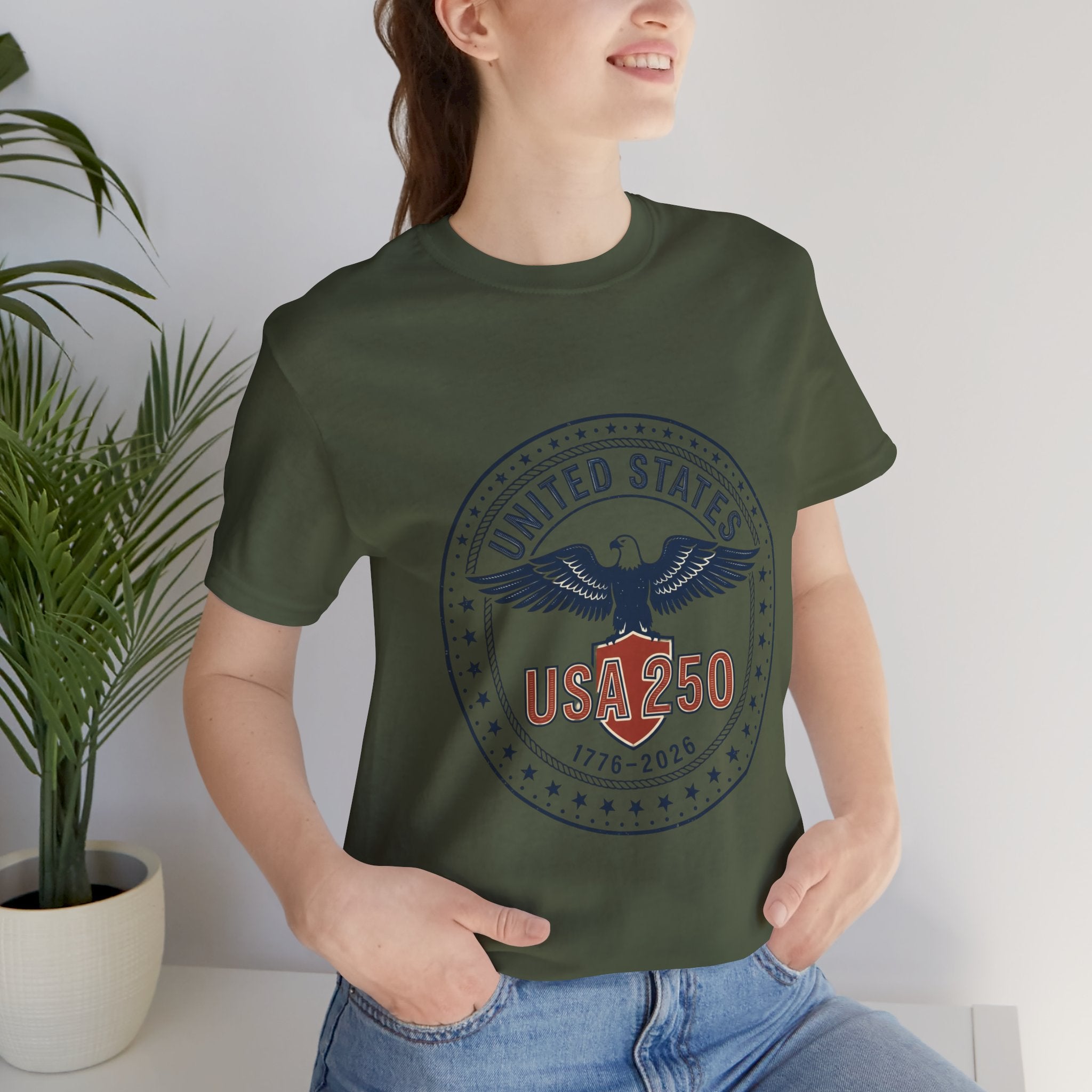 USA 250th Birthday Eagle Seal T-Shirt | 1776-2026 4th of July Patriotic Birthday