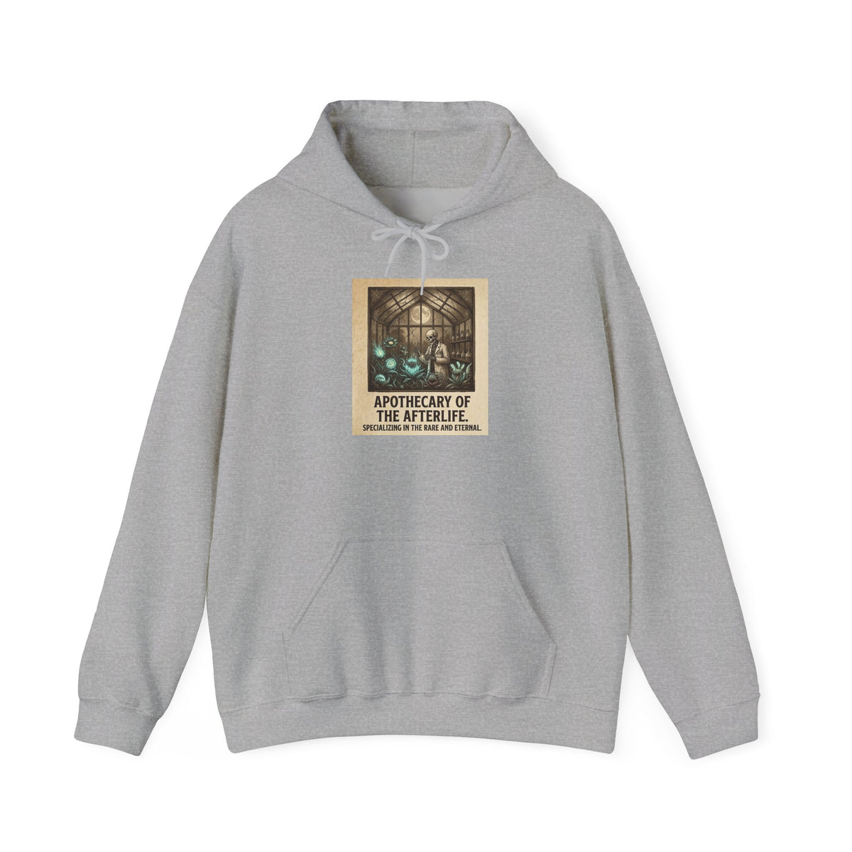 Apothecary of the Afterlife Hoodie – Gothic Vintage Potion Shop Sweatshirt