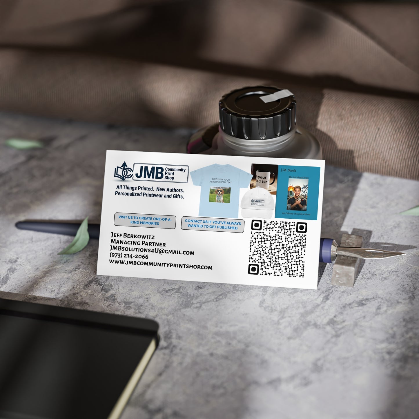 Custom QR Business Cards — Branded Print Cards for Businesses