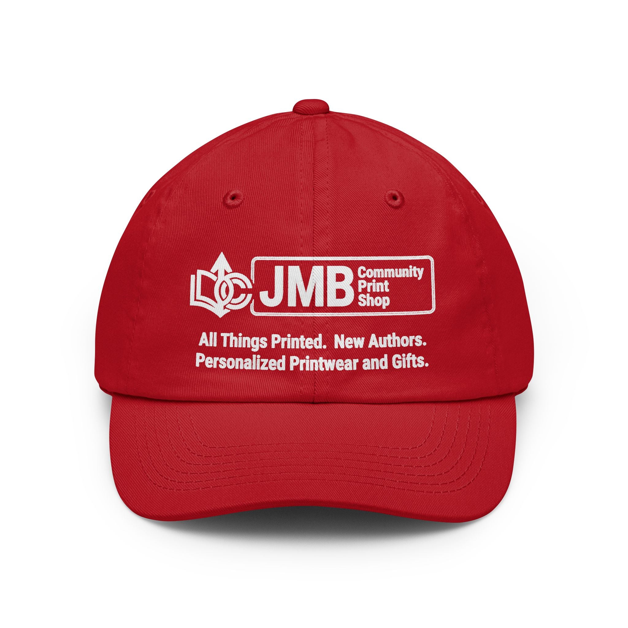 JMB Community Print Shop Logo Dad Hat — Custom Printed Classic Baseball Cap