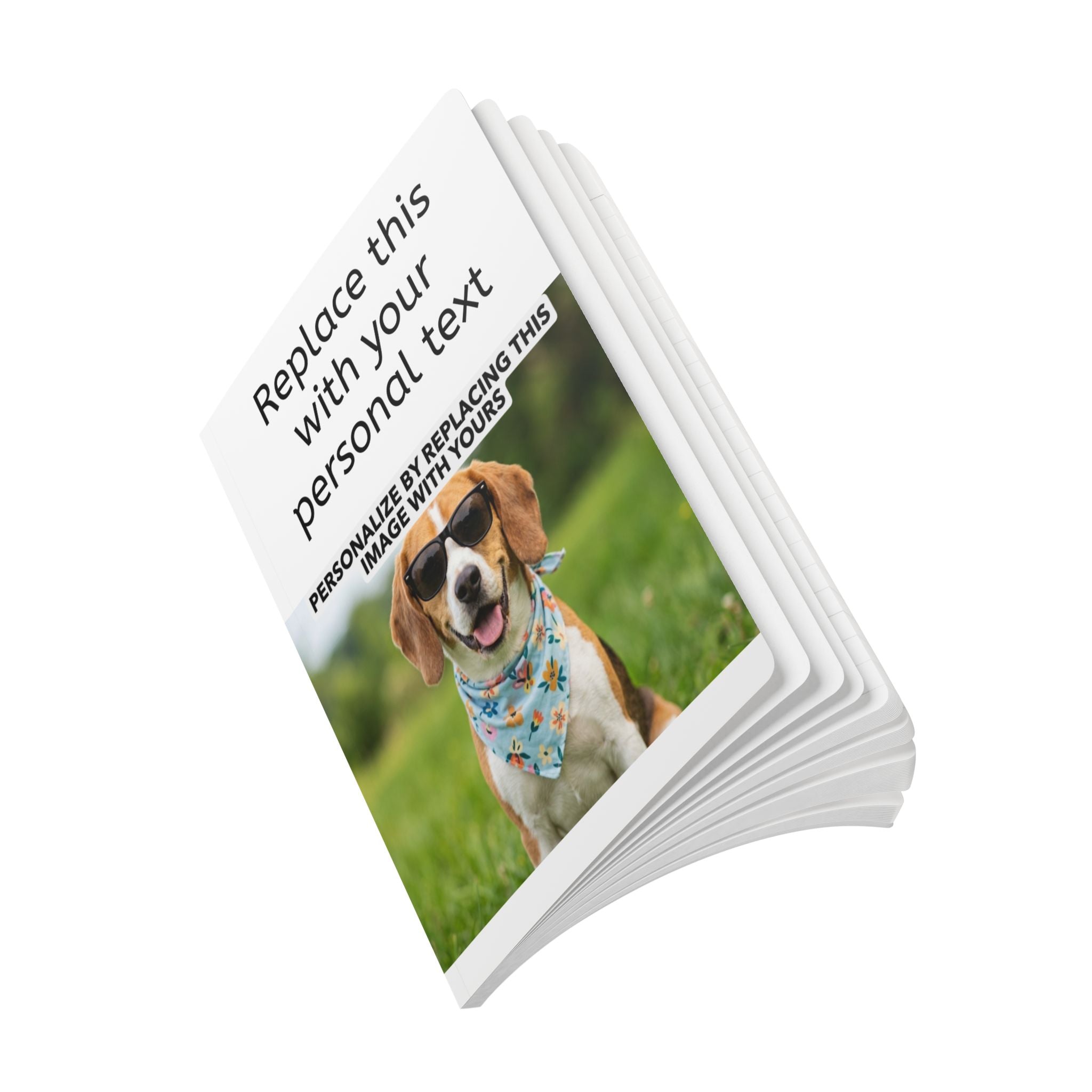 Personalized Photo Journal — Custom Softcover Notebook with Your Image & Text