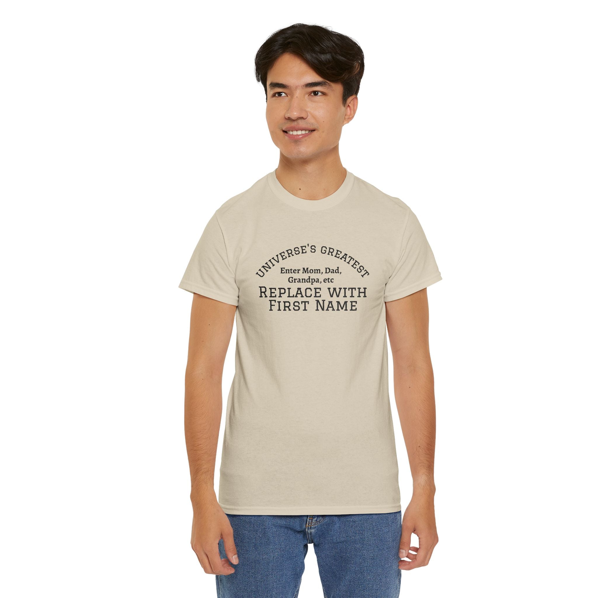 Universe's Greatest Mom, Dad, or More Personalized and Embroidered T-Shirt
