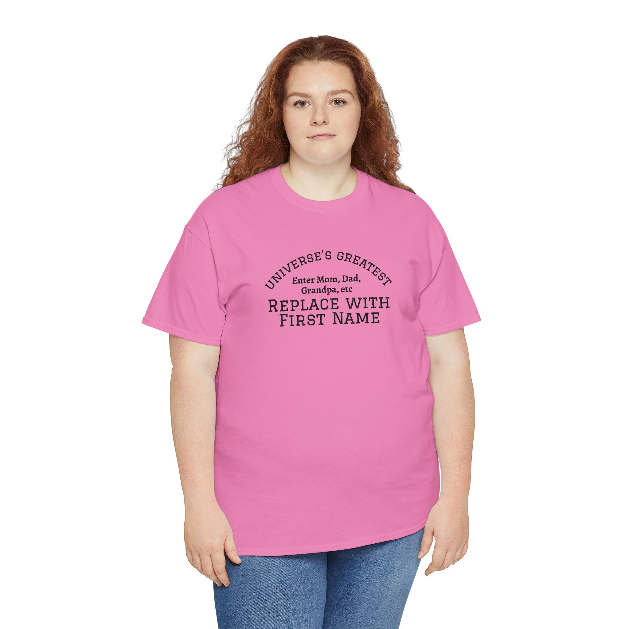 Universe's Greatest Mom, Dad, or More Personalized and Embroidered T-Shirt