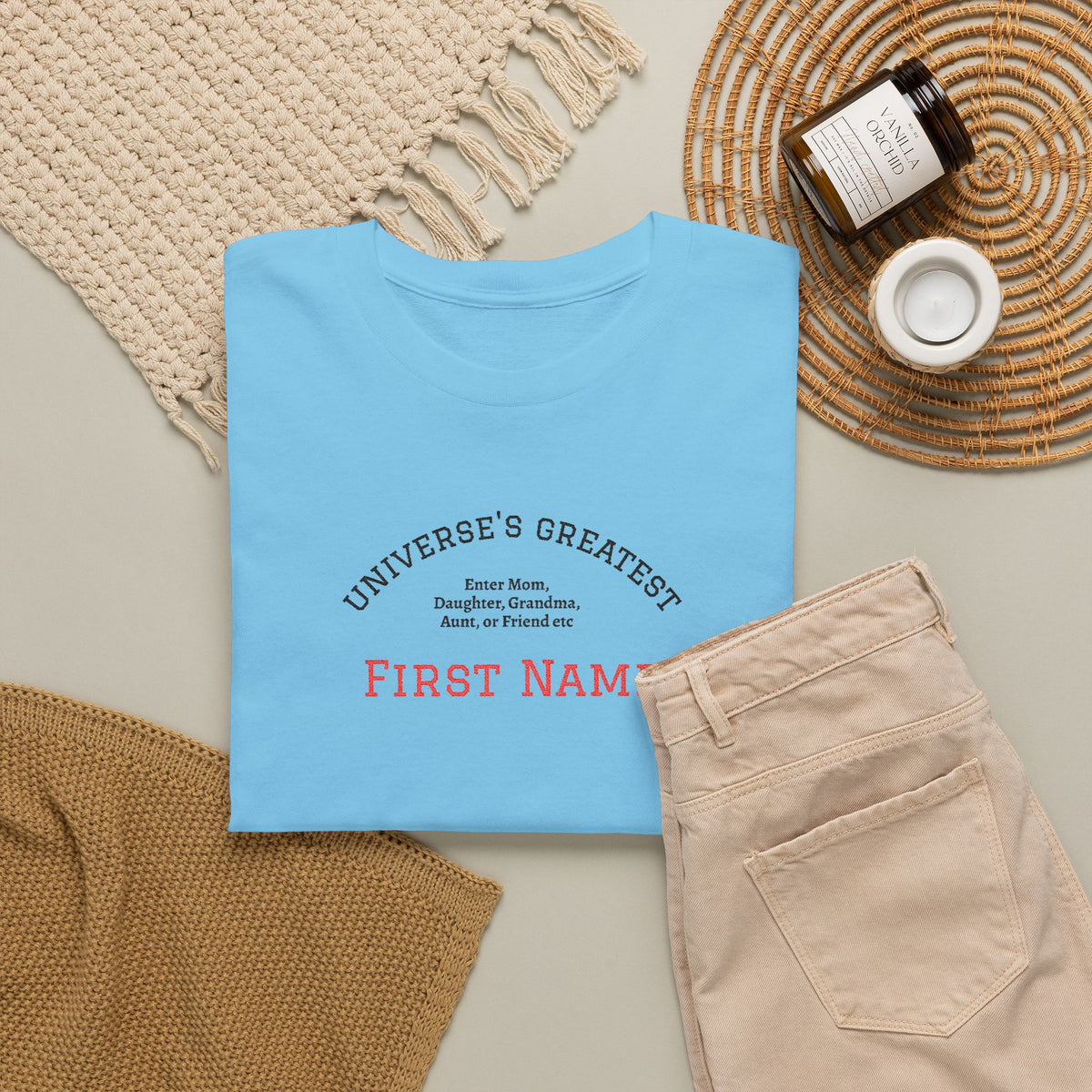 Embroidered "Universe's Greatest" Woman - Mom, Daughter, Grandma, Aunt or more - YOU DECIDE! - Personalized T-Shirt