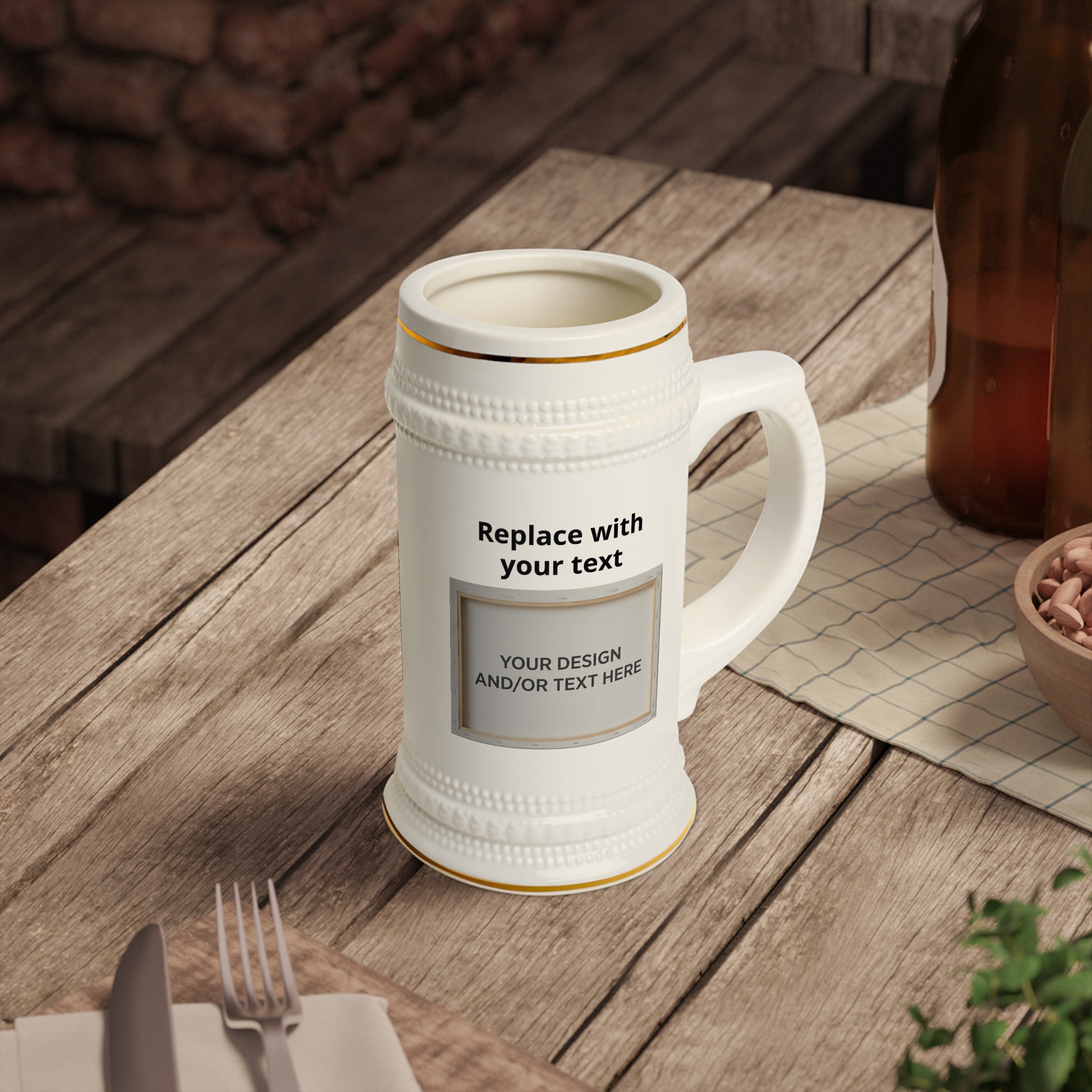 Design Your Way! Classic Beer Stein Mug – Vintage Bierkrug