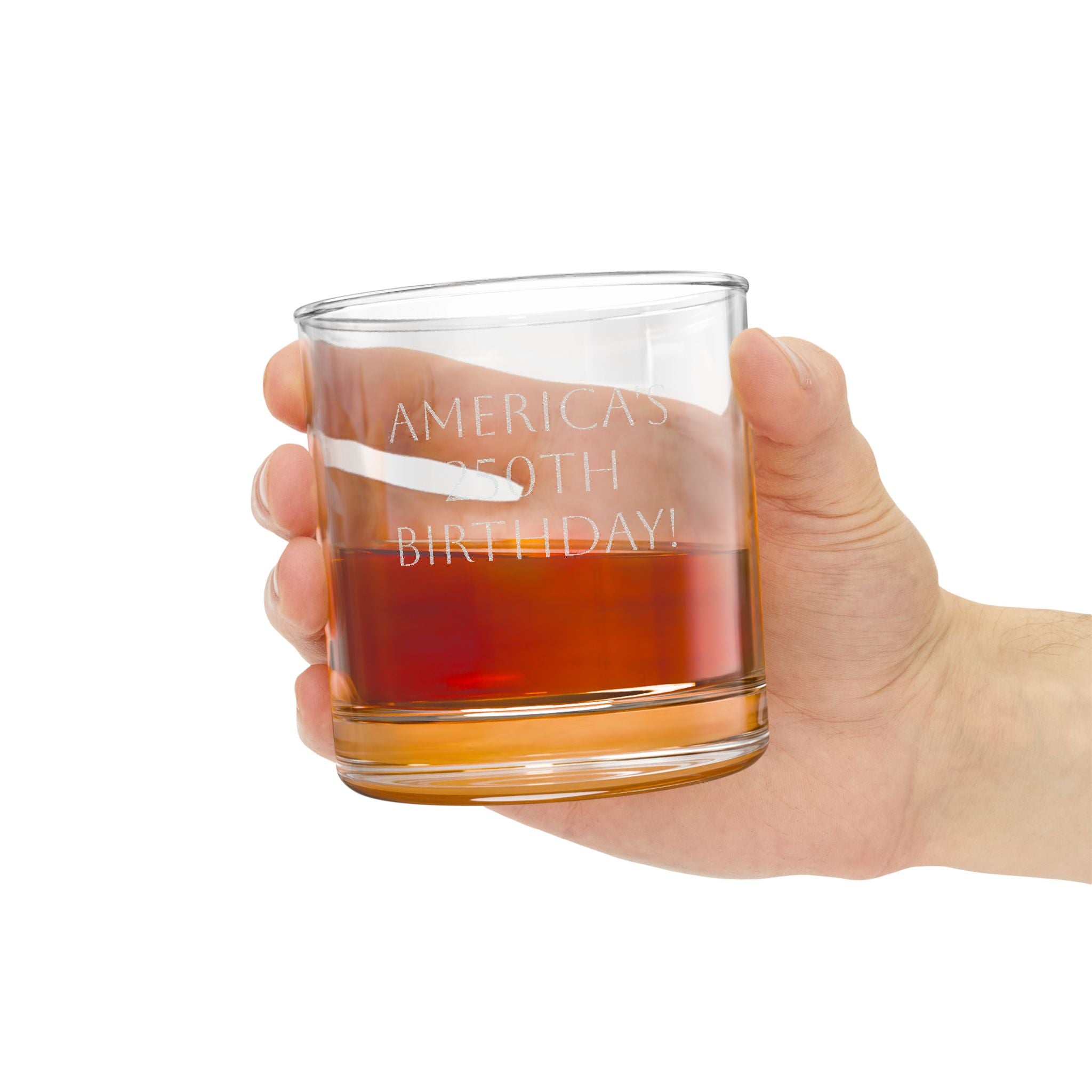 Engraved Whiskey Glass (10.5 oz) — Personalized Birthday & Milestone Rocks Glass