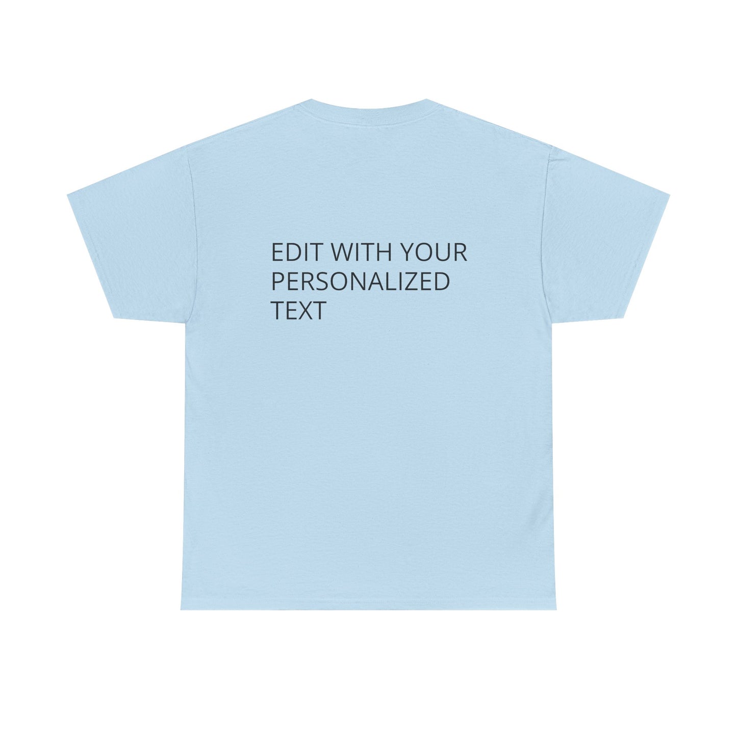 Fully Customizable Multi-Photo T-Shirt – Personalized Text & Image 2-Zone Tee