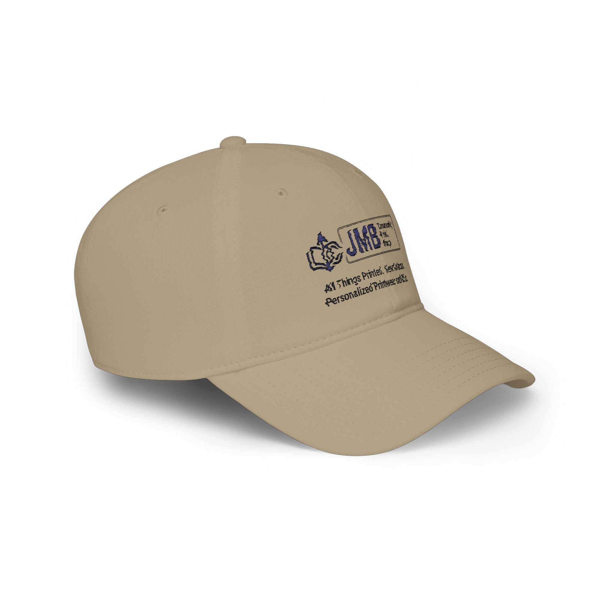 DYW - Embroidered Low Profile Baseball Cap — JMB Community Print Shop Black Logo Hat