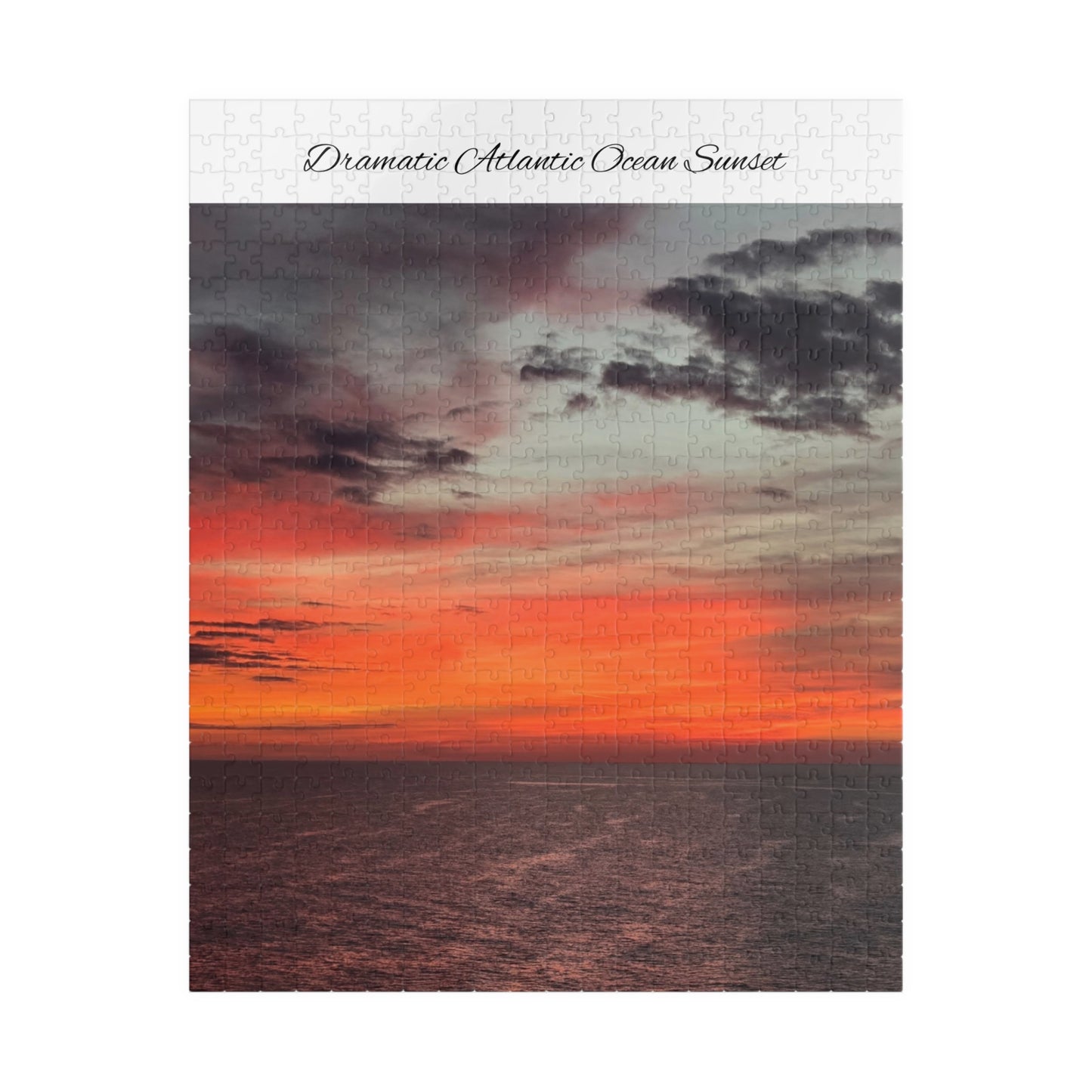 Atlantic Ocean Sunset Jigsaw Puzzle — Dramatic Seascape 110/252/520/1014-Piece