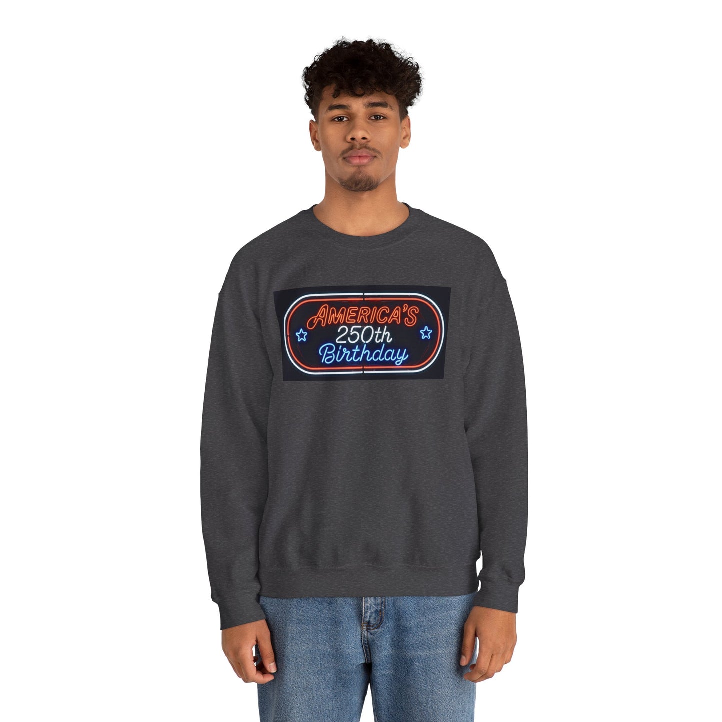 America's 250th Birthday Sweatshirt — Patriotic 4th of July Crewneck