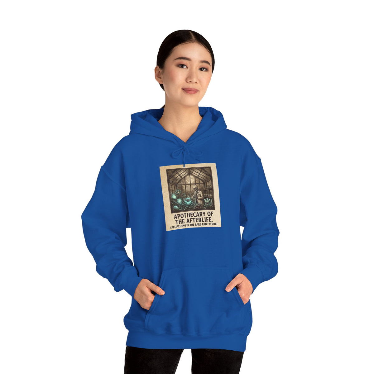 Apothecary of the Afterlife Hoodie – Gothic Vintage Potion Shop Sweatshirt