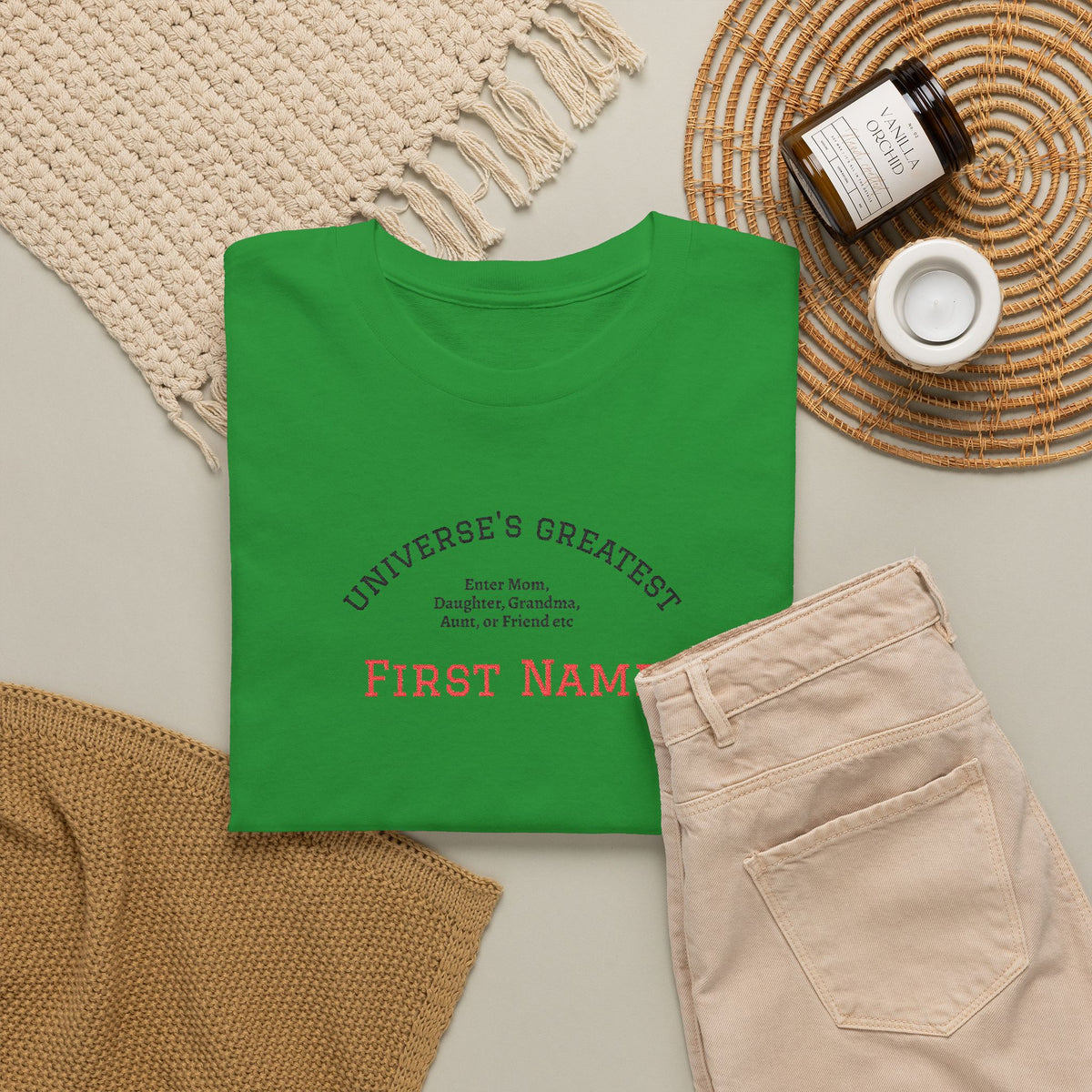 Embroidered "Universe's Greatest" Woman - Mom, Daughter, Grandma, Aunt or more - YOU DECIDE! - Personalized T-Shirt