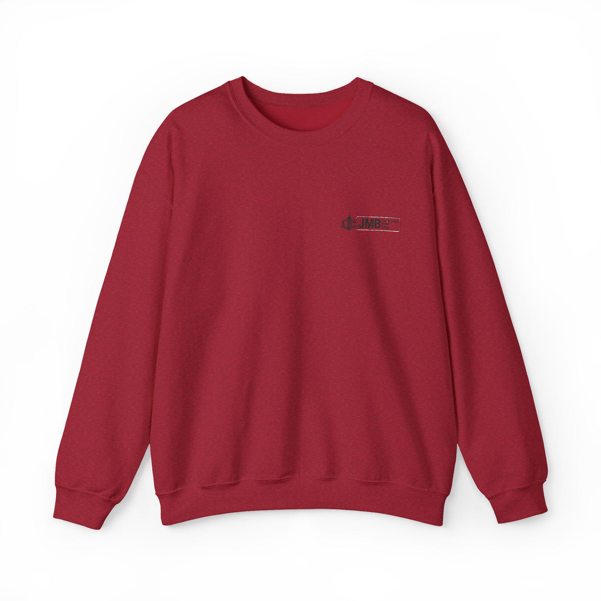 JMB Community Print Shop Embroidered Crewneck Sweatshirt — Logo Chest Design