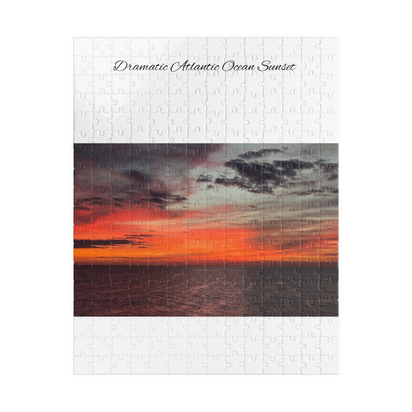 Atlantic Ocean Sunset Jigsaw Puzzle — Dramatic Seascape 110/252/520/1014-Piece