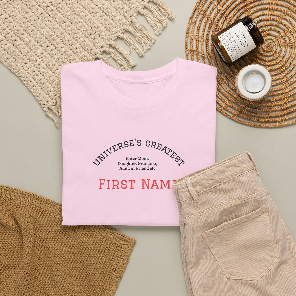 Embroidered "Universe's Greatest" Woman - Mom, Daughter, Grandma, Aunt or more - YOU DECIDE! - Personalized T-Shirt
