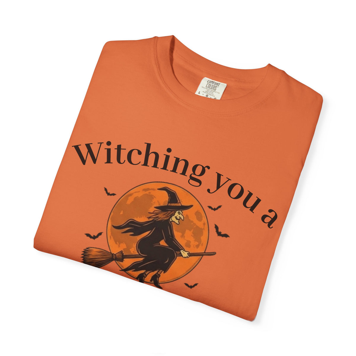 Halloween Witch T-Shirt — "Witching You a Happy Halloween" Graphic Tee