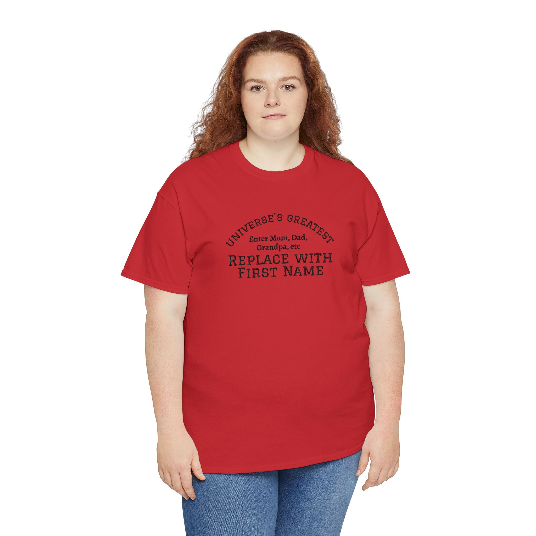 Universe's Greatest Mom, Dad, or More Personalized and Embroidered T-Shirt