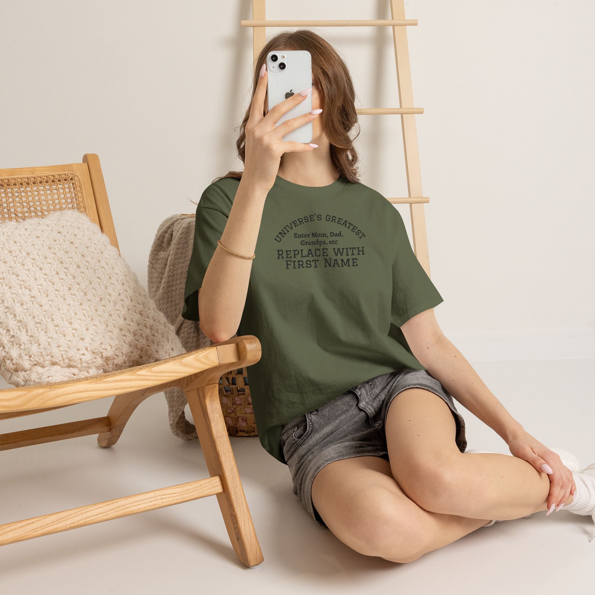 Universe's Greatest Mom, Dad, or More Personalized and Embroidered T-Shirt