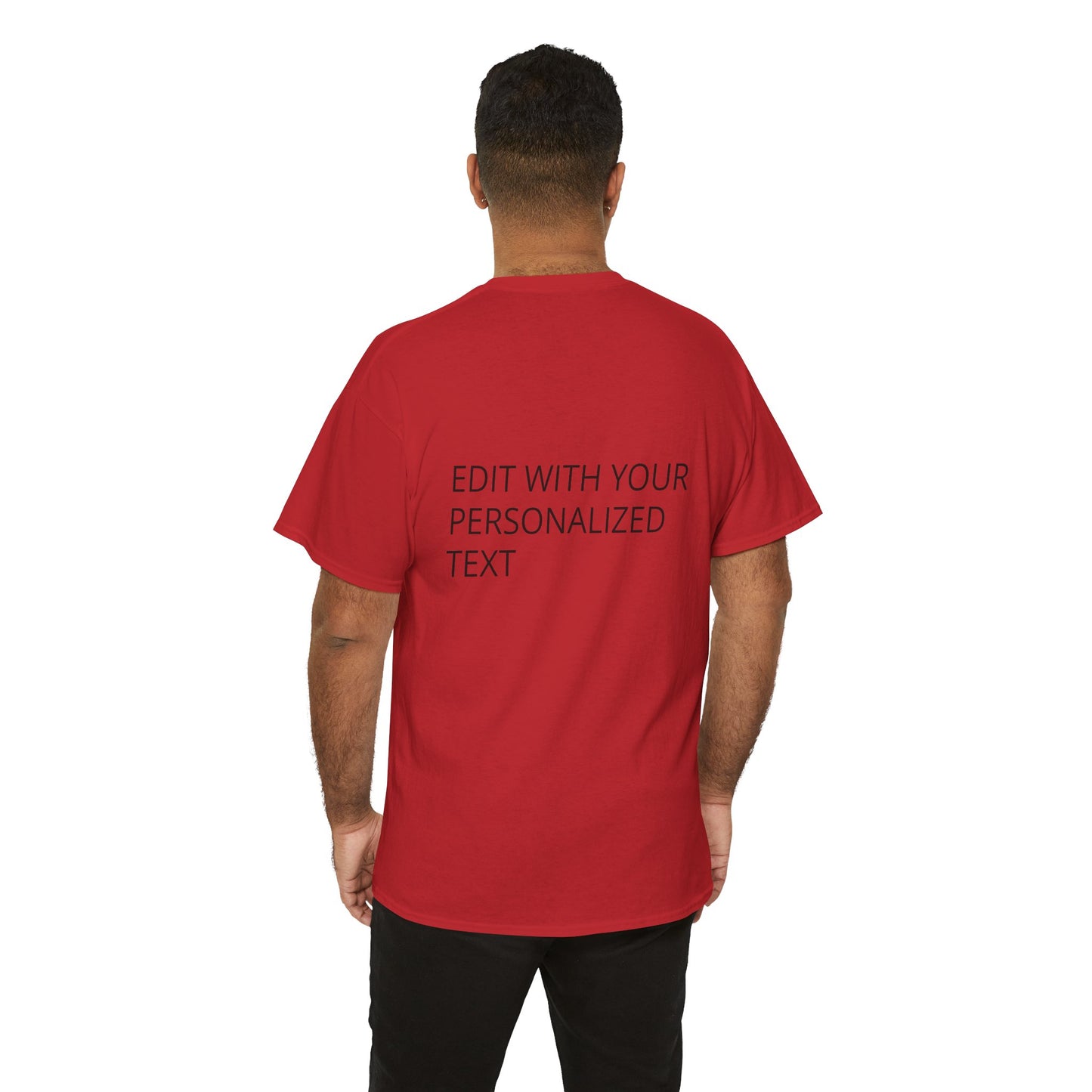 Fully Customizable Multi-Photo T-Shirt – Personalized Text & Image 2-Zone Tee