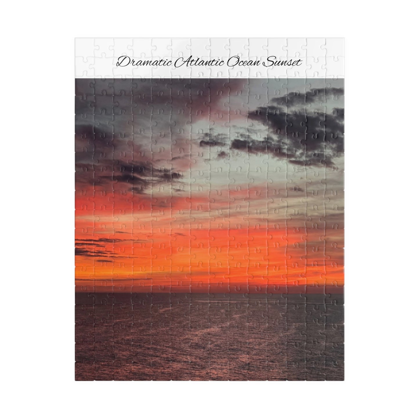 Atlantic Ocean Sunset Jigsaw Puzzle — Dramatic Seascape 110/252/520/1014-Piece