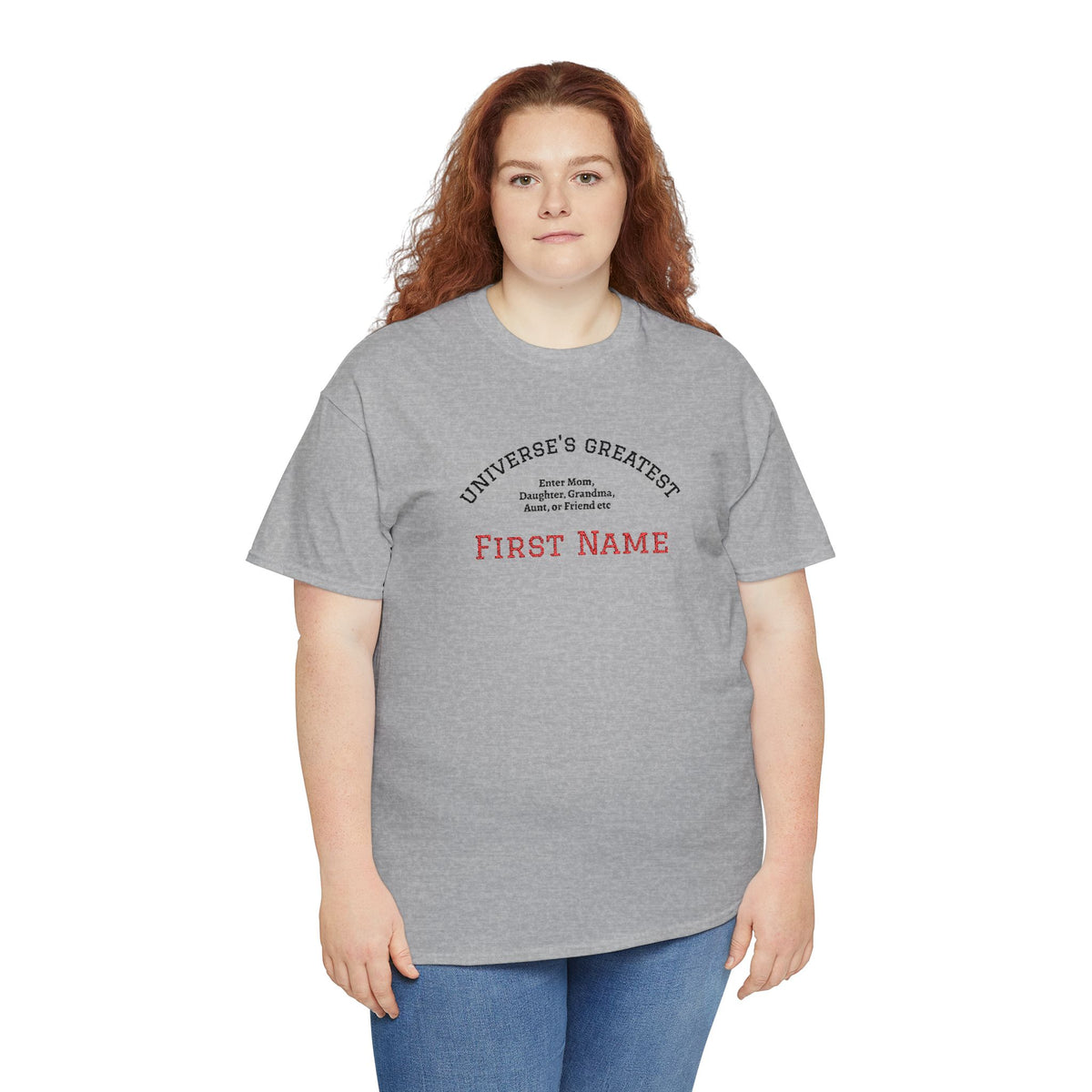 Embroidered "Universe's Greatest" Woman - Mom, Daughter, Grandma, Aunt or more - YOU DECIDE! - Personalized T-Shirt