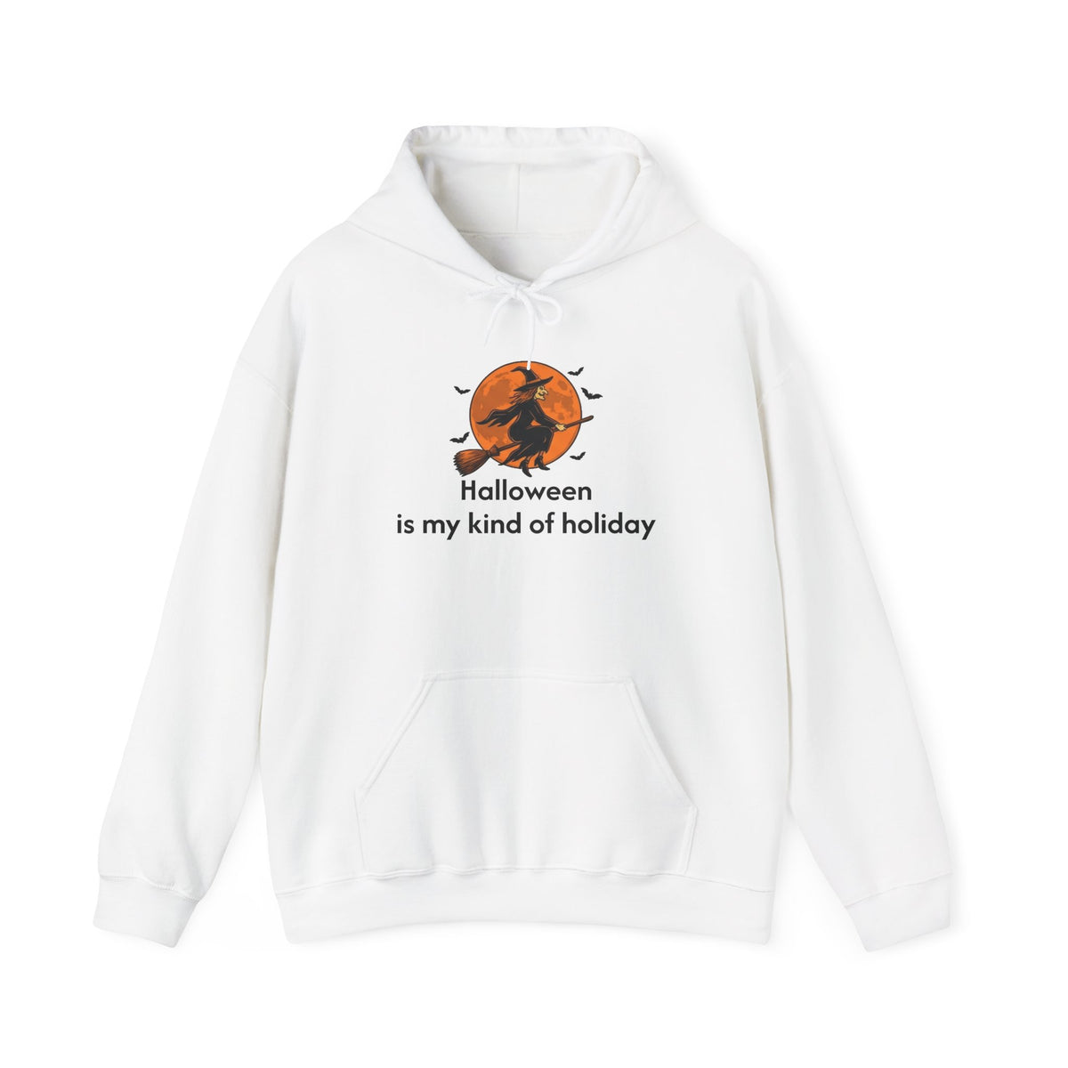 Halloween Hoodie — "Halloween is my kind of holiday" Witch Moon Sweatshirt