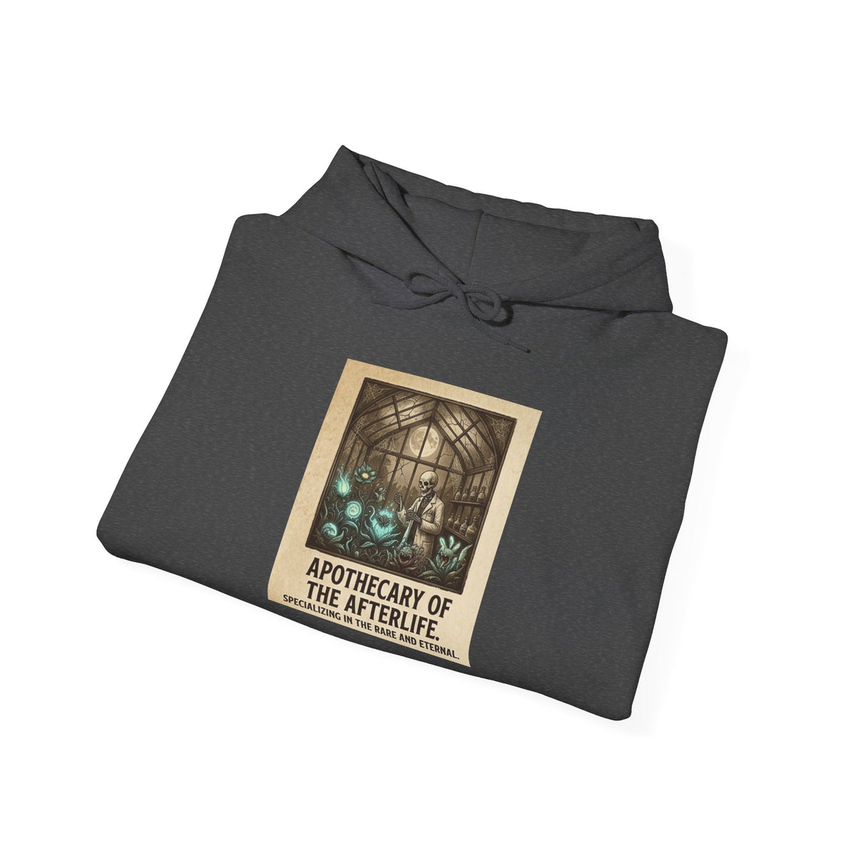 Apothecary of the Afterlife Hoodie – Gothic Vintage Potion Shop Sweatshirt