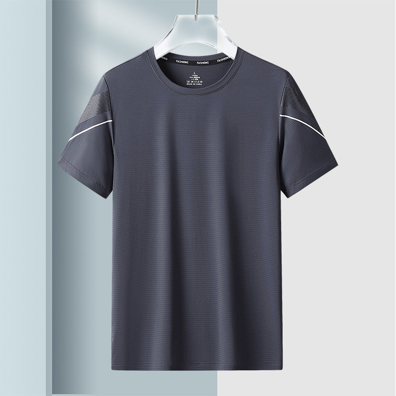 Men's Summer Loose Fit Moisture-Wicking T-Shirt - Free Shipping!